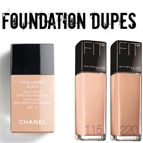 chanel foundation dupes|dupe for chanel vitalumiere foundation.